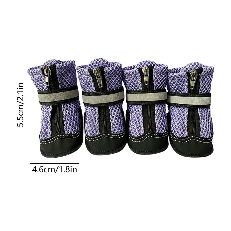 Plastics  hairs dryer stand 4Pcs Breathable Dog Shoes Waterproof Non Slide Night Suitable For Small Medium And Large Dogs Boots For Daily Walking