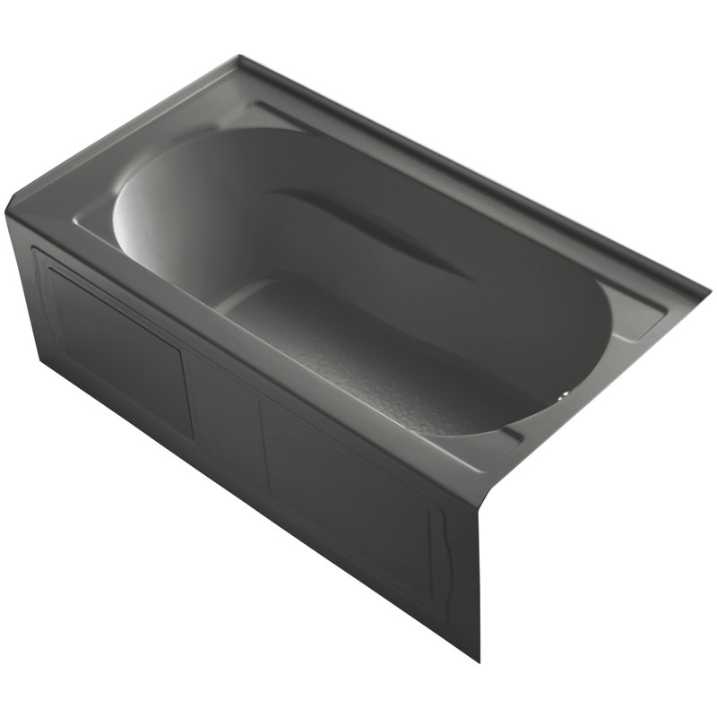 Devonshire 60" x 32" Soaking Bathtub, Thunder Grey, Right