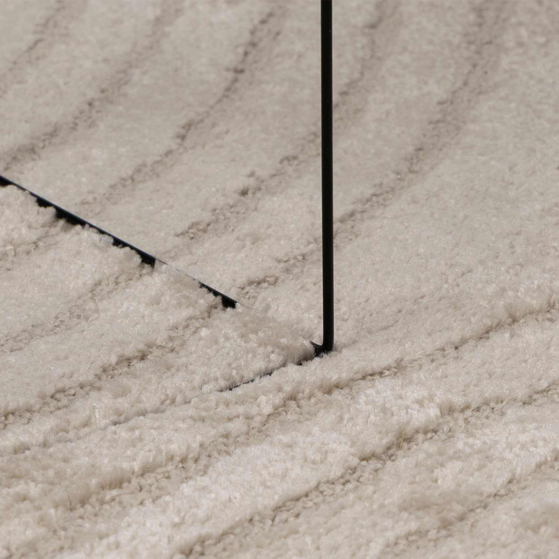 Modern Indoor Rug, Beige, Round 200 cm