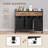 Laundry Hamper baskets 3 Section with 2 Drawers
