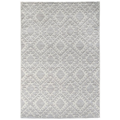 Rectangle Geometric Hand Woven Indoor / Outdoor Area Rug