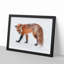 Red Fox in the Winter in Abstract - Picture Frame Painting Print-55771959-55771963