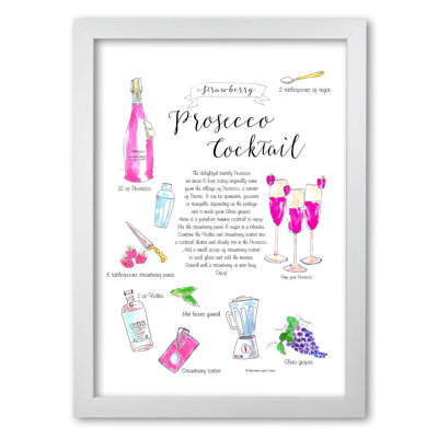 Strawberry Prosecco Cocktail Recipe - Print