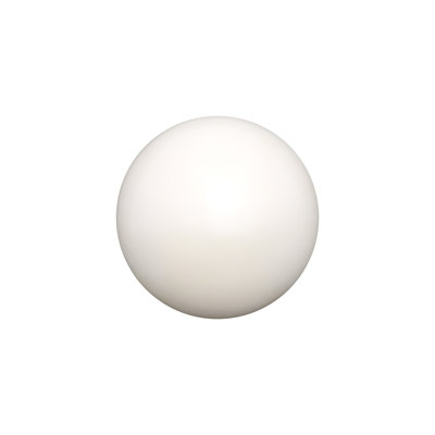 Sphere-In-Half Pearl White Wall Décor