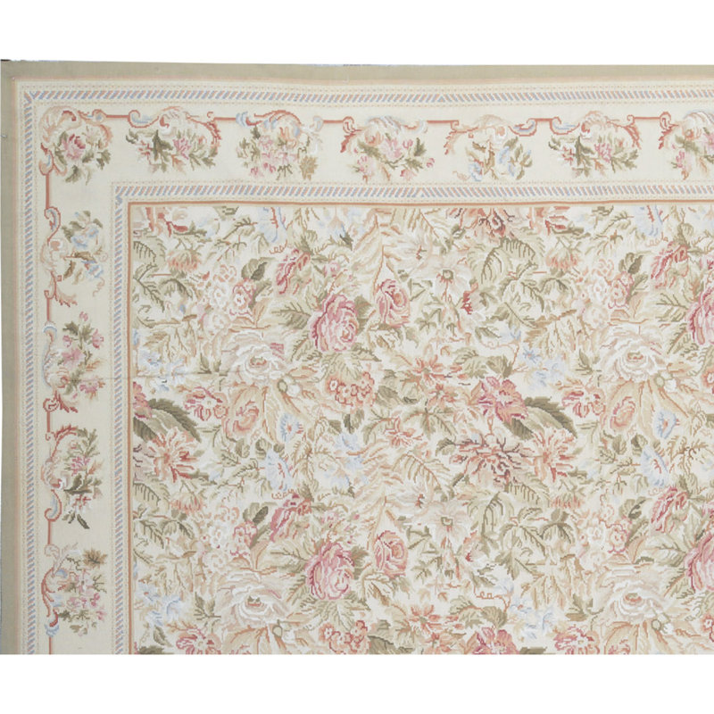 Wool Floral Area Rug