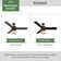 52" Ronan 3 - Blade Caged Retro Vintage Indoor Ceiling Fan with Light and Remote Control