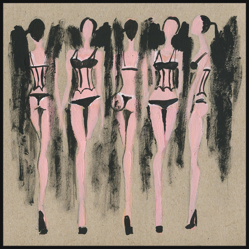 " Lencería " Painting Print, 12" H x 12" W
