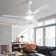Whisper 54" 3-ABS Blade Modern Smart Ceiling Fan with LED Lights and Remote