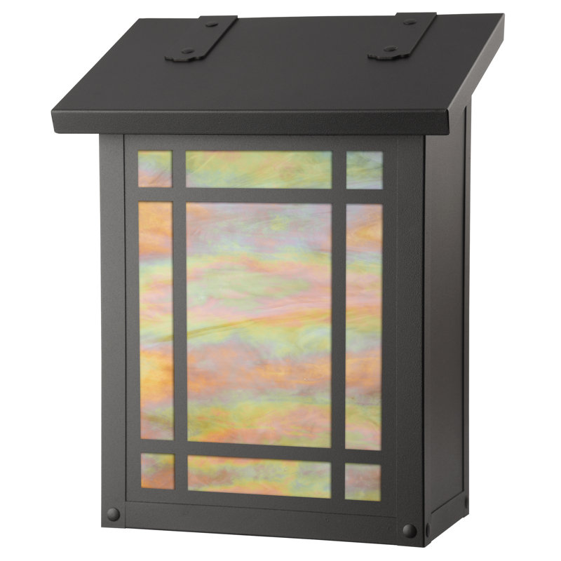 Summit Brass Wall Mounted Mailbox, New Verde, Gold Iridescent