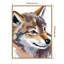 «Wolf» par Gombosi, reproduction d'art sur toile encadrée-776033820