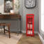 Unité de rangement en bois à 3 tablettes imitant une cabine téléphonique londonienne rétro Laice