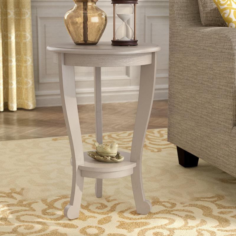 Bain Solid Wood End Table, Dark Cherry