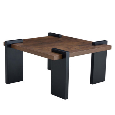Natural MDF coffee table, suitable for modern minimalist living rooms and leisure areas, with product dimensions of 39.3*23.6*17.7inches.
