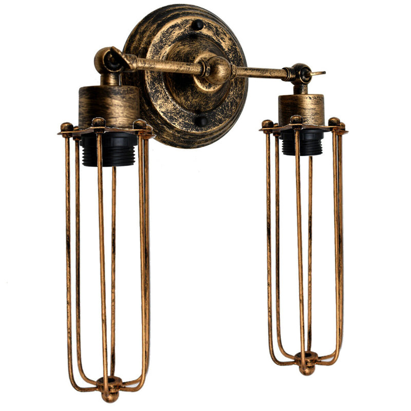 Oquawka Armed Sconce, Brushed Copper