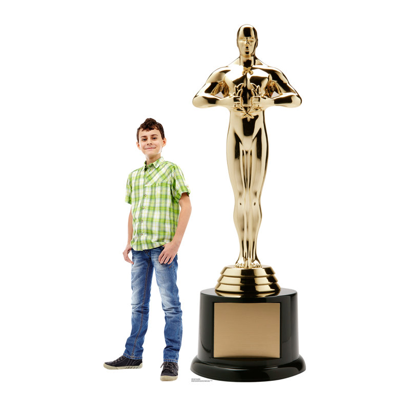 Life-Size Gold Trophy Award Cardboard Standup