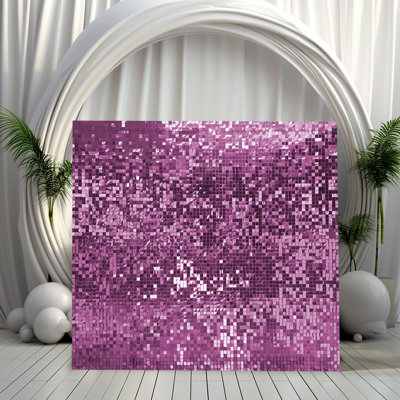 36 Pieces 6x6 Ft Shimmer Sequins Wall Panels Backdrop Wedding, Birthday Party Decoration