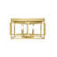 Transitional 4 Light Gold Square Flush Mount-1738798505