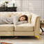 Élégant canapé chesterfield modulaire 1 place avec similicuir, capitonnage à boutons fait à la main et accoudoirs garnis de métal pour une vie moderne-1762047565
