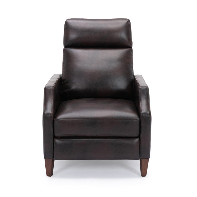 Fauteuil inclinable Biscoe, Similicuir brun