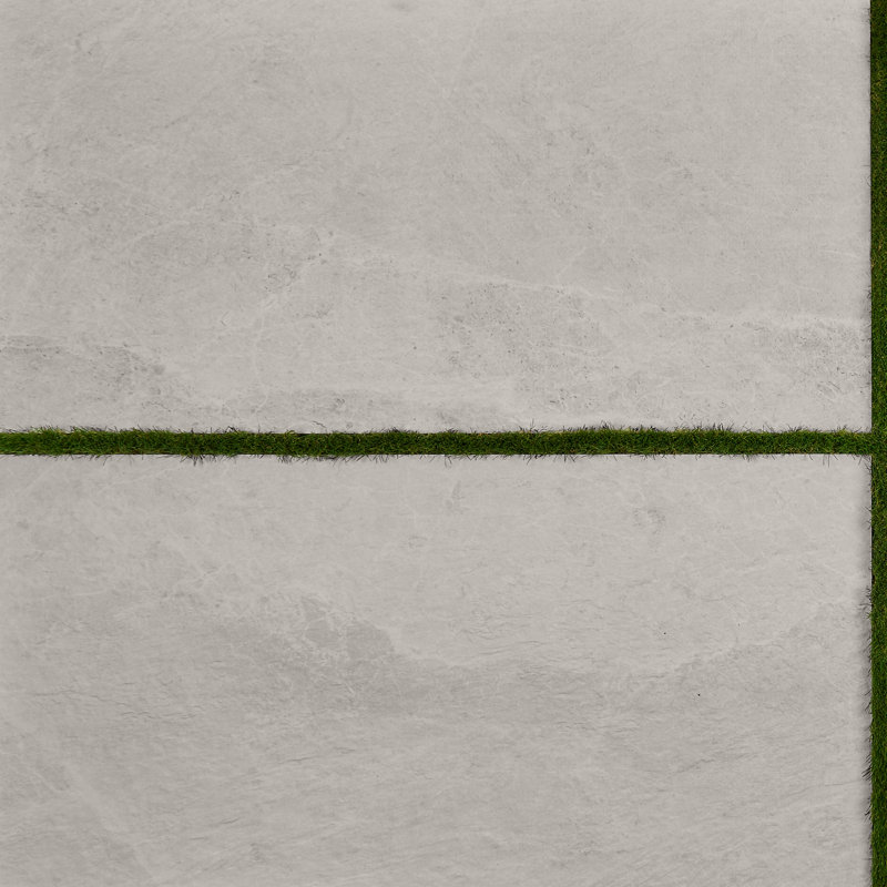 Limetech 23,62 po X 47,24 po Carrelage de sol en porcelaine mate (7,74 pieds carrés / chaque), Blanc craie