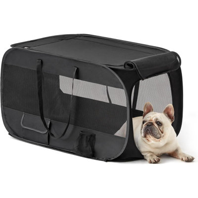 36In Portable Large Dog Bed - Pop Up Dog Kennel, Indoor Outdoor Crate For Pets, Portable Car Seat Kennel, Cat Bed Collection