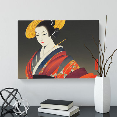 Desirable Geisha - Wrapped Canvas Print
