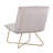Velvet Upholstered Accent Chair with Metal Legs-639923455