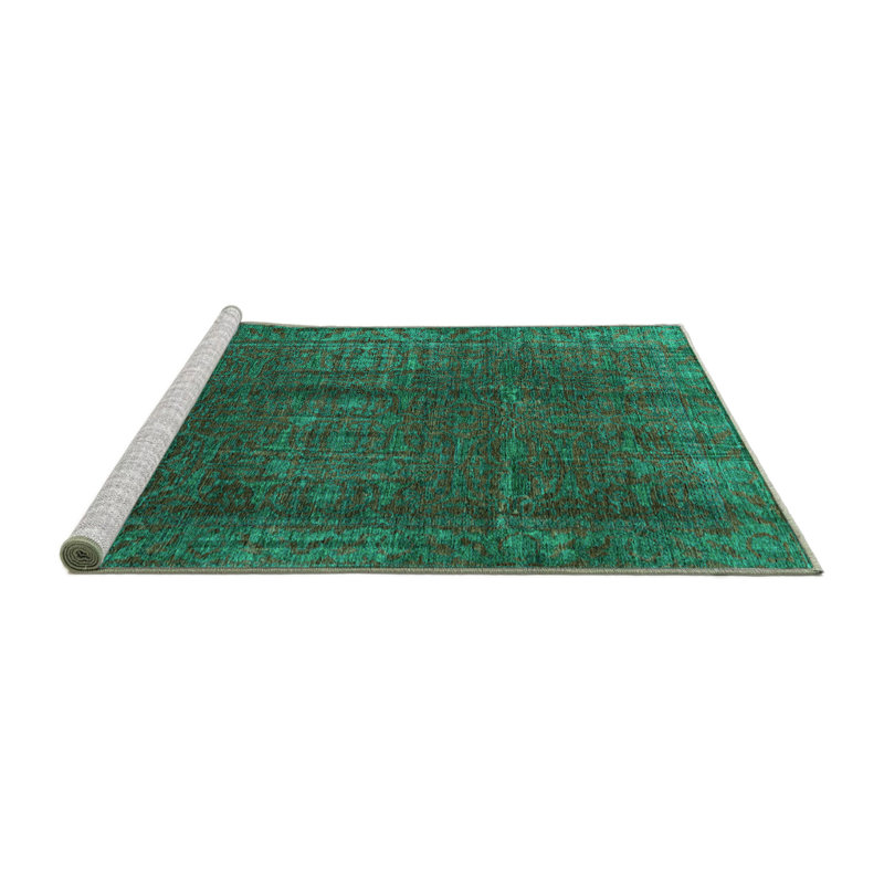 Ellaree Washable Oriental Indoor Rug, Square 6'