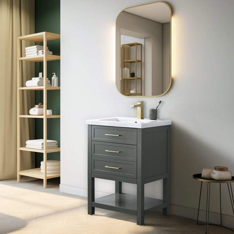 Vicini 24'' Single Vanity with Ceramic Top