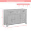 Racquel 120 Cm Wide 3 Drawer Solid Wood Sideboard-1604321307