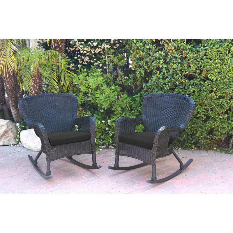 Chaise berçante Batchelder, Noir, Noir