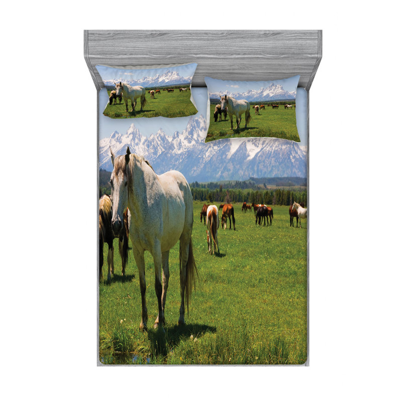 Microfiber Sheet Set, Full Sheet Set with Fitted Sheet