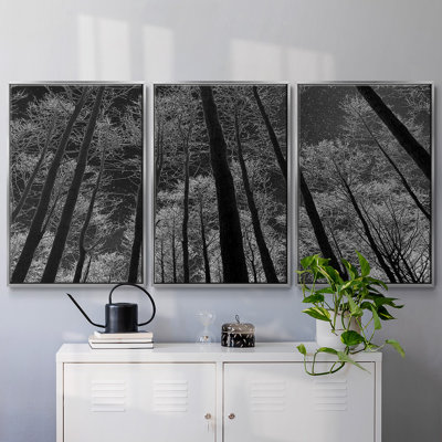 Ciel nocturne encadré sur toile, 3 pièces