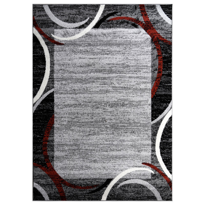 Mcphearson Abstract Indoor Rug, Rectangle 6'7" x 9'2"