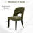 Upholstered Armless Dining Chair With High Back(Set of 2)-1996083186