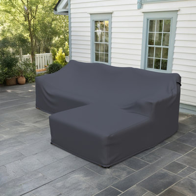 Housse pour canapé modulaire d'extérieur en L 99,7 po Maddie