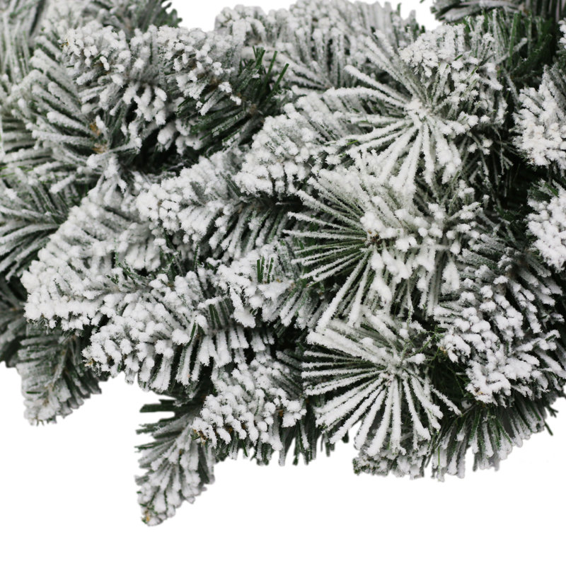 Faux Lighted Pine Polyester 24'' Wreath
