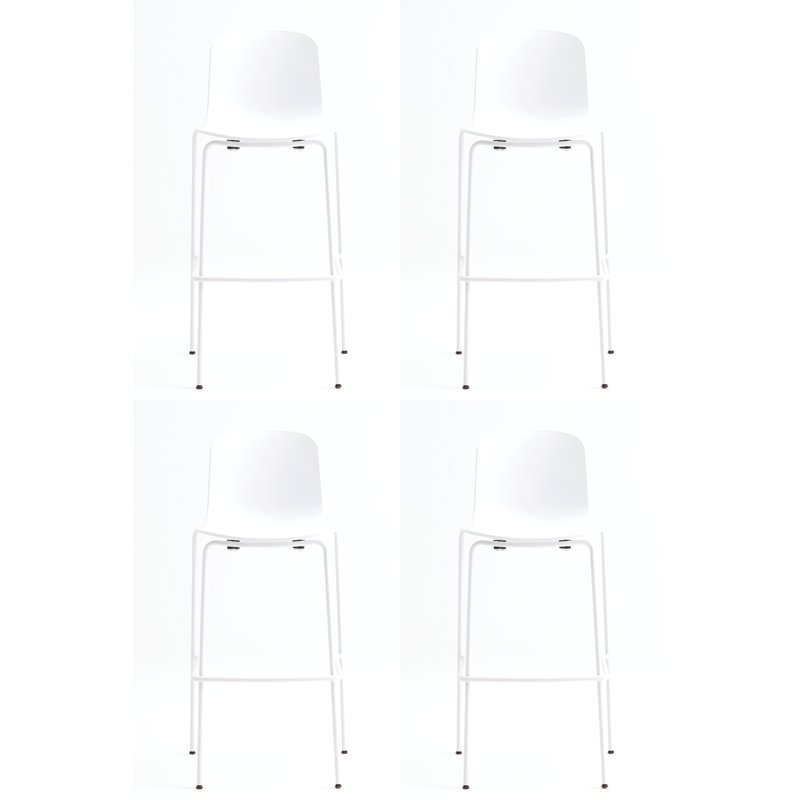 Tabouret de bar et de comptoir Holi , Blanc, Tabouret de bar (siège d'une hauteur de 30 po)