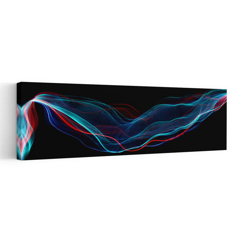 Flowing Neon Energy by Heidi Westum - Wrapped Canvas Panoramic Print, 152.4 cm H x 50.8 cm W