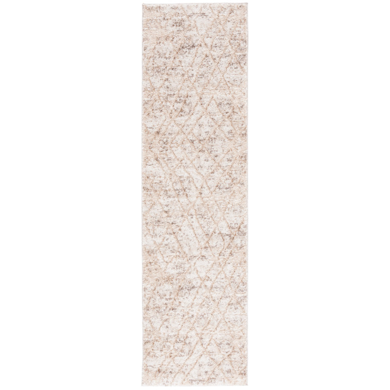 Ravine Shag Performance Abstract Rug, Runner 2'2" x 8"