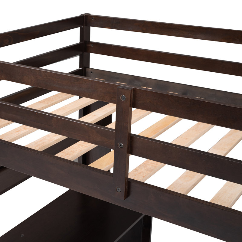 Frantell Kids Twin Loft Bed with Drawers