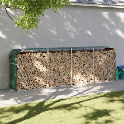 17 Storeys Log Holder Anthracite 118.1"X17.7"X39.4" Galvanized Steel
