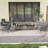 8 Pcs Patio Furniture Set With Washable Cushions And Tempered Glass Coffee Table Gray