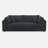 Solid Wood Frame Upholstered Loveseat with Toss Pillows -192051651