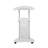 Sit-to-Stand Rolling Adjustable Laptop Cart With Storage