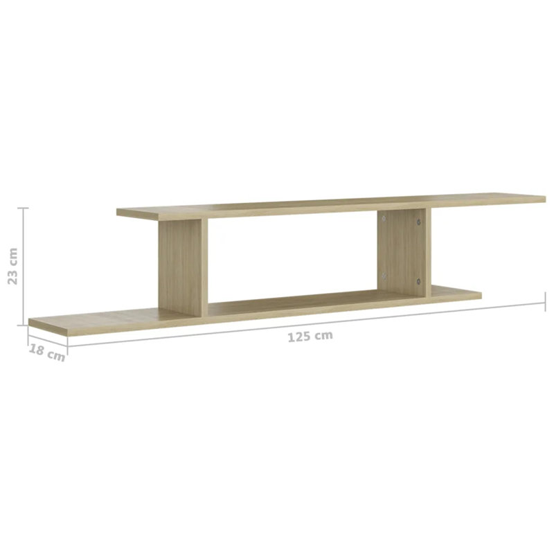 Glassburn 2 Piece Accent Shelf