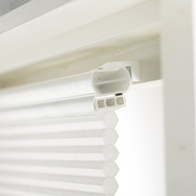 Store alvéolaire semi-diaphane de haut en bas et de bas en haut Wayfair Basics®, Blanc, l 22 po x L 64 po