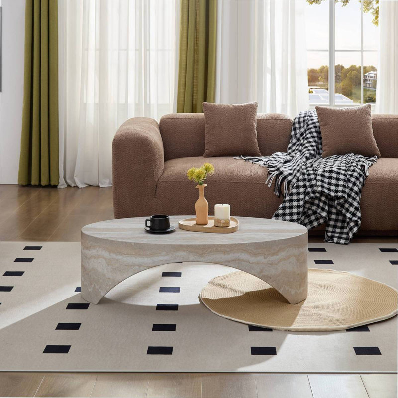 Table d'appoint The Oval, Blanc