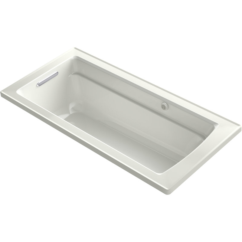 Archer 66" X 32" Drop-In Heated Bubblemassage Air Bath, Dune