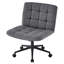 Chaise de bureau avec roulettes, chaise de bureau sans accoudoirs avec support lombaire, chaise d'ordinateur pivotante à 360 °-1763472708-1763472707